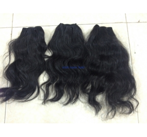 Full Cuticle Best Natural Wavy Wholesale  Raw Unprocessed Virgin  weft hair